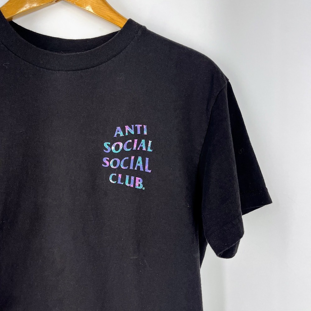 Anti Social Social Club Kiss The Wall Palm Logo T-Shirt Mens Streetwear Tee SZ M - Picture 5 of 12